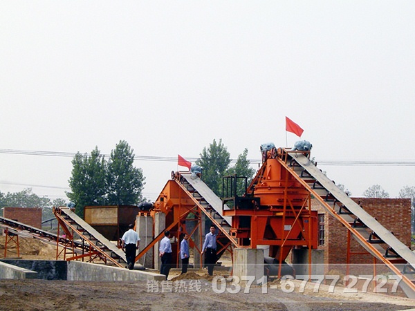 河南时产200-600吨粘土砂制砂生产线配置及工艺流程